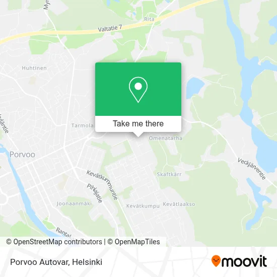 Porvoo Autovar map