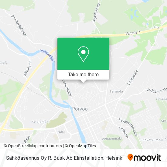 Sähköasennus Oy R. Busk Ab Elinstallation map