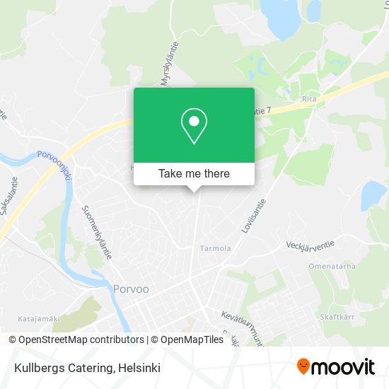 Kullbergs Catering map