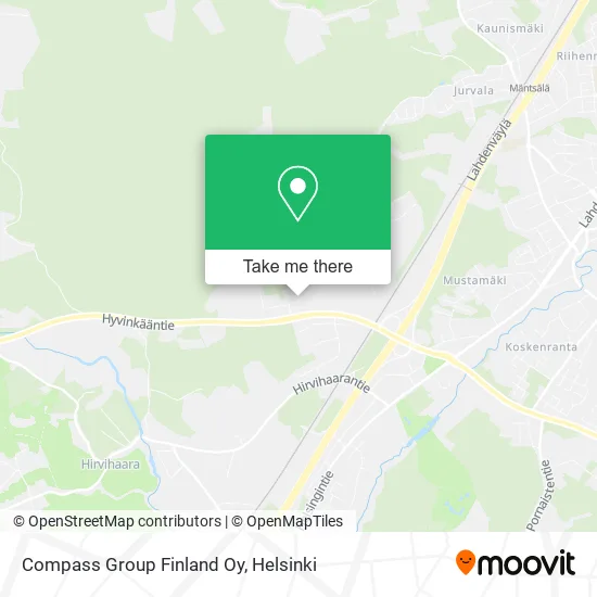 Compass Group Finland Ltd map