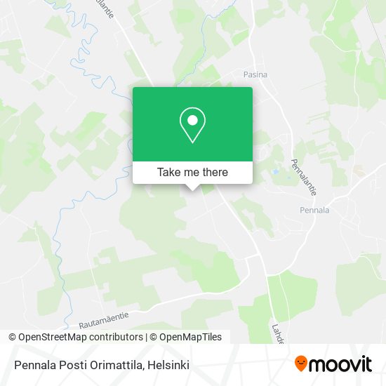 Pennala Posti Orimattila map