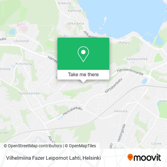 Vilhelmiina Fazer Leipomot Lahti map