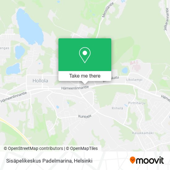 Sisäpelikeskus Padelmarina map