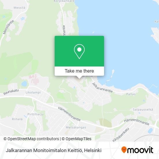 Jalkarannan Monitoimitalon Keittiö map