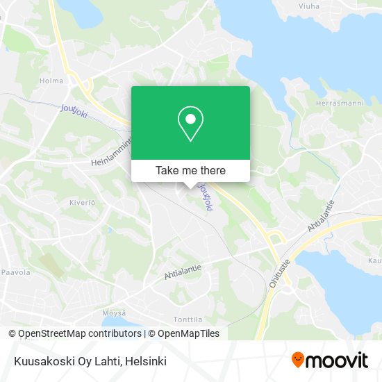 Kuusakoski Oy Lahti map