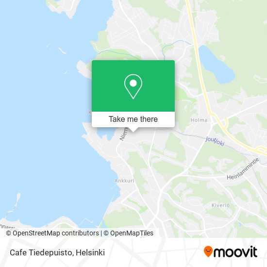 Cafe Tiedepuisto map