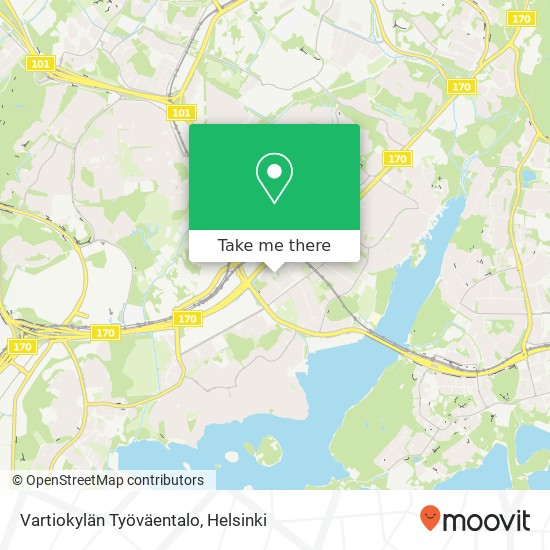 Vartiokylän Työväentalo map