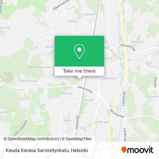 Keuda Kerava Sarviniitynkatu map