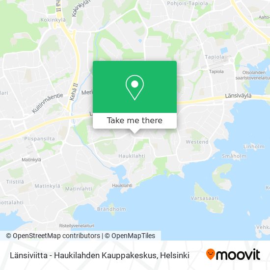 Länsiviitta - Haukilahden Kauppakeskus map