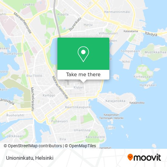 Unioninkatu map