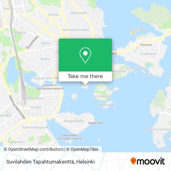 Suvilahden Tapahtumakenttä map