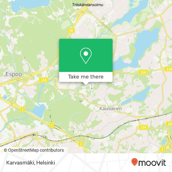 Karvasmäki map