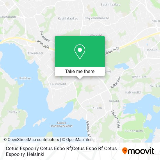 Cetus Espoo ry Cetus Esbo Rf;Cetus Esbo Rf Cetus Espoo ry map