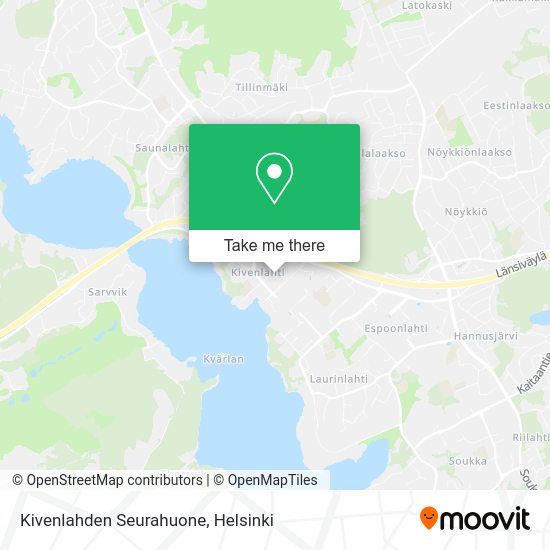 Kivenlahden Seurahuone map