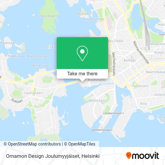 Ornamon Design Joulumyyjäiset map