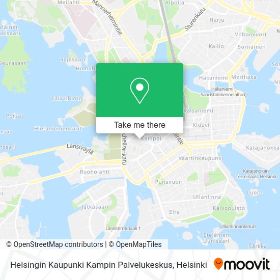 Helsingin Kaupunki Kampin Palvelukeskus map