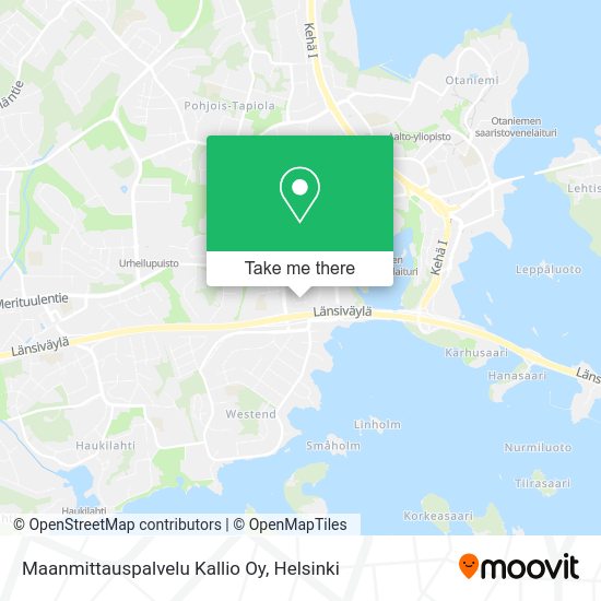 Maanmittauspalvelu Kallio Oy map