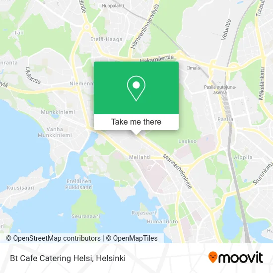 Bt Cafe Catering Helsi map