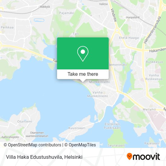 Villa Haka Edustushuvila map