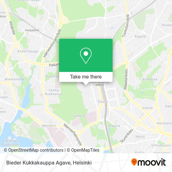 Bieder Kukkakauppa Agave map