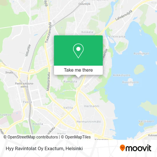 Hyy Ravintolat Oy Exactum map