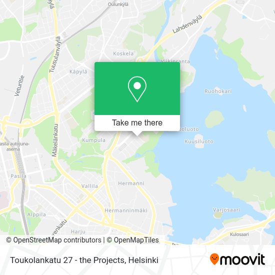 Toukolankatu 27 - the Projects map