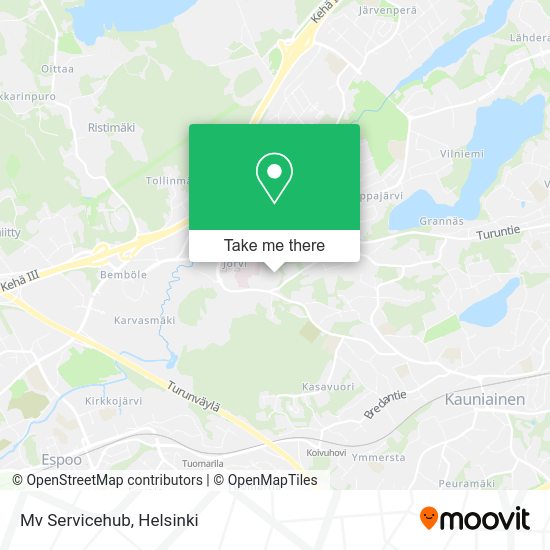 Mv Servicehub map