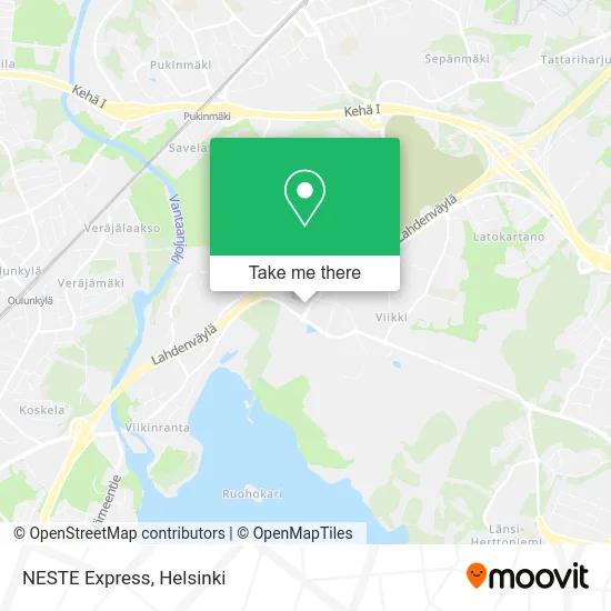 NESTE Express map