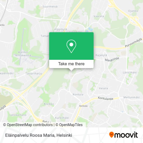 Eläinpalvelu Roosa Maria map