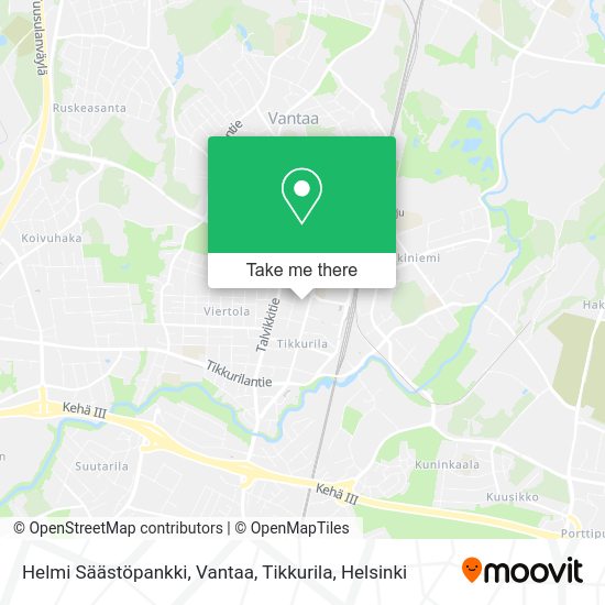 Helmi Säästöpankki, Vantaa, Tikkurila map