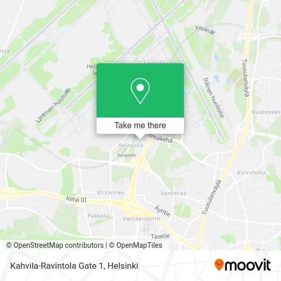 Kahvila-Ravintola Gate 1 map
