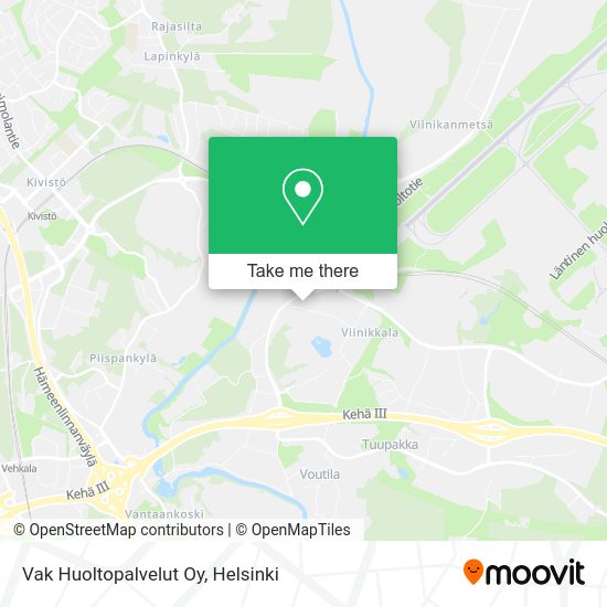 Vak Huoltopalvelut Oy map