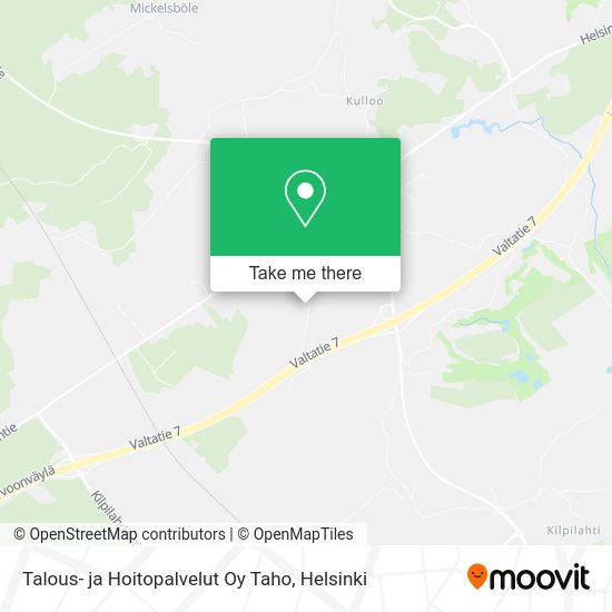 Talous- ja Hoitopalvelut Oy Taho map