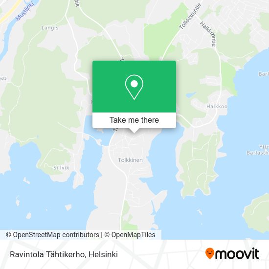 Ravintola Tähtikerho map