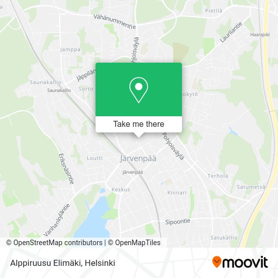 Alppiruusu Elimäki map