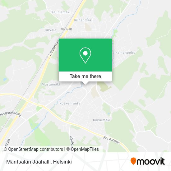 Mäntsälän Jäähalli map