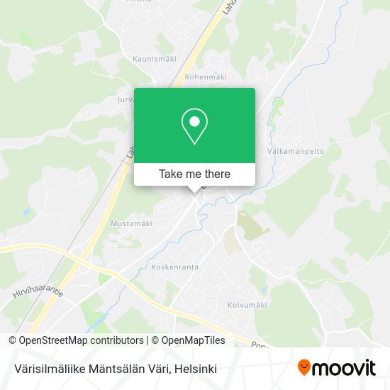 Värisilmäliike Mäntsälän Väri map
