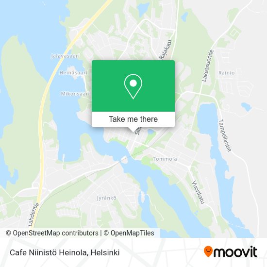 Cafe Niinistö Heinola map