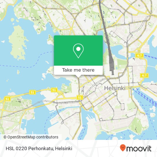 HSL 0220 Perhonkatu map