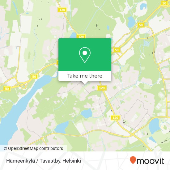 Hämeenkylä / Tavastby map