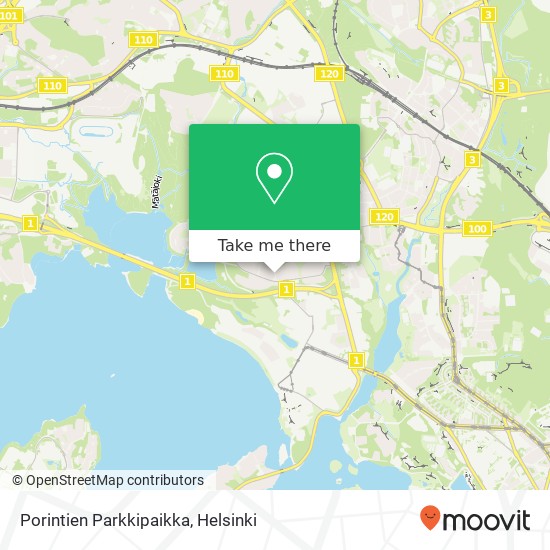 Porintien Parkkipaikka map