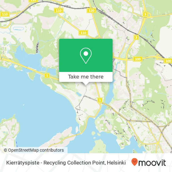 Kierrätyspiste - Recycling Collection Point map