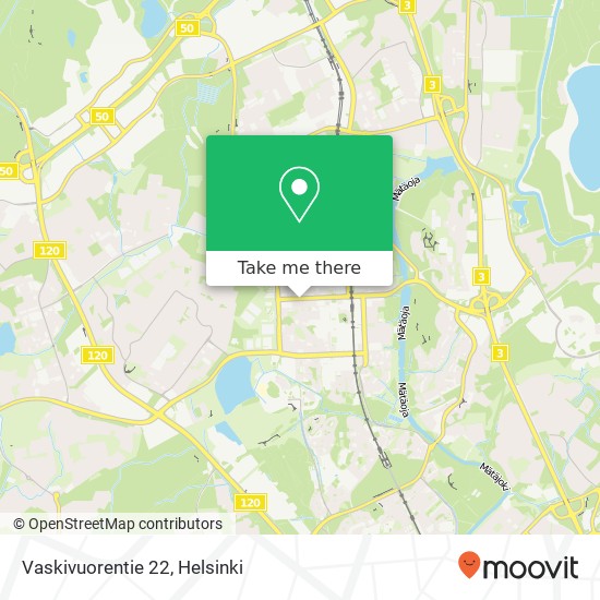 Vaskivuorentie 22 map