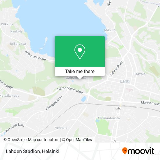 How to get to Lahden Stadion in Lahti by Bus or Train?