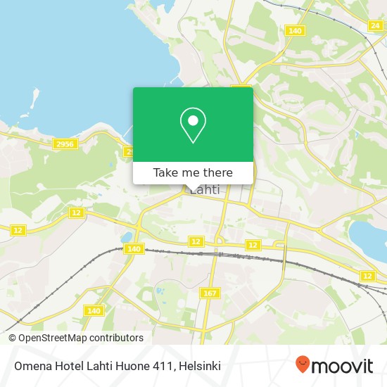 Omena Hotel Lahti Huone 411 map