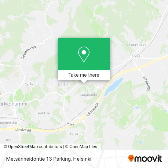 Metsänneidontie 13 Parking map