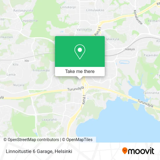 Linnoitustie 6 Garage map