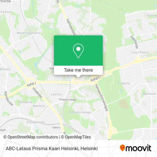 ABC-Lataus Prisma Kaari Helsinki map