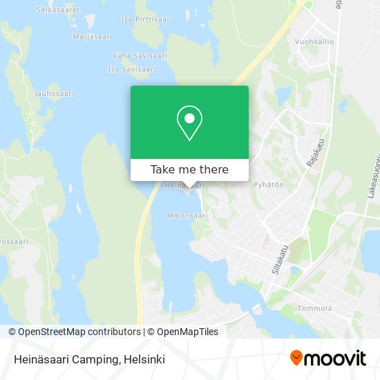 Heinäsaari Camping map