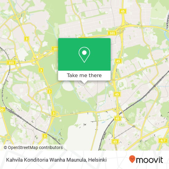 Kahvila Konditoria Wanha Maunula map